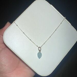 MONICA VINADER Silver Necklace with Blue Pendant